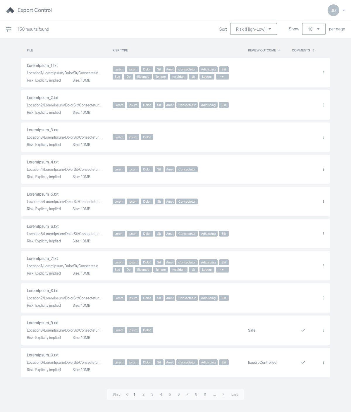 example wireframe